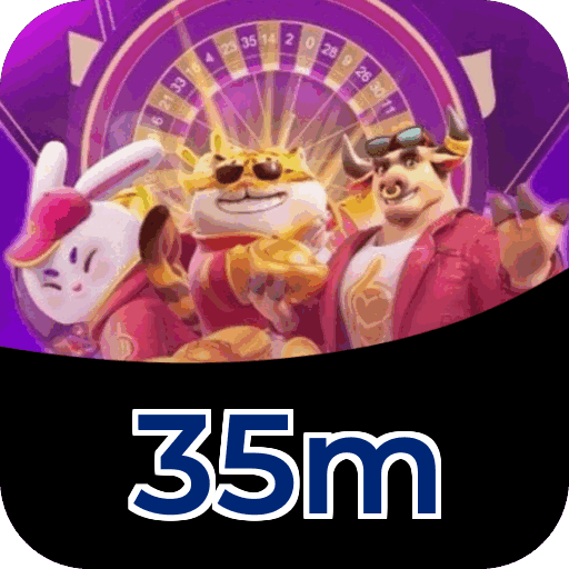 Interface do aplicativo 35m mostrando jogos disponíveis no iOS e Android